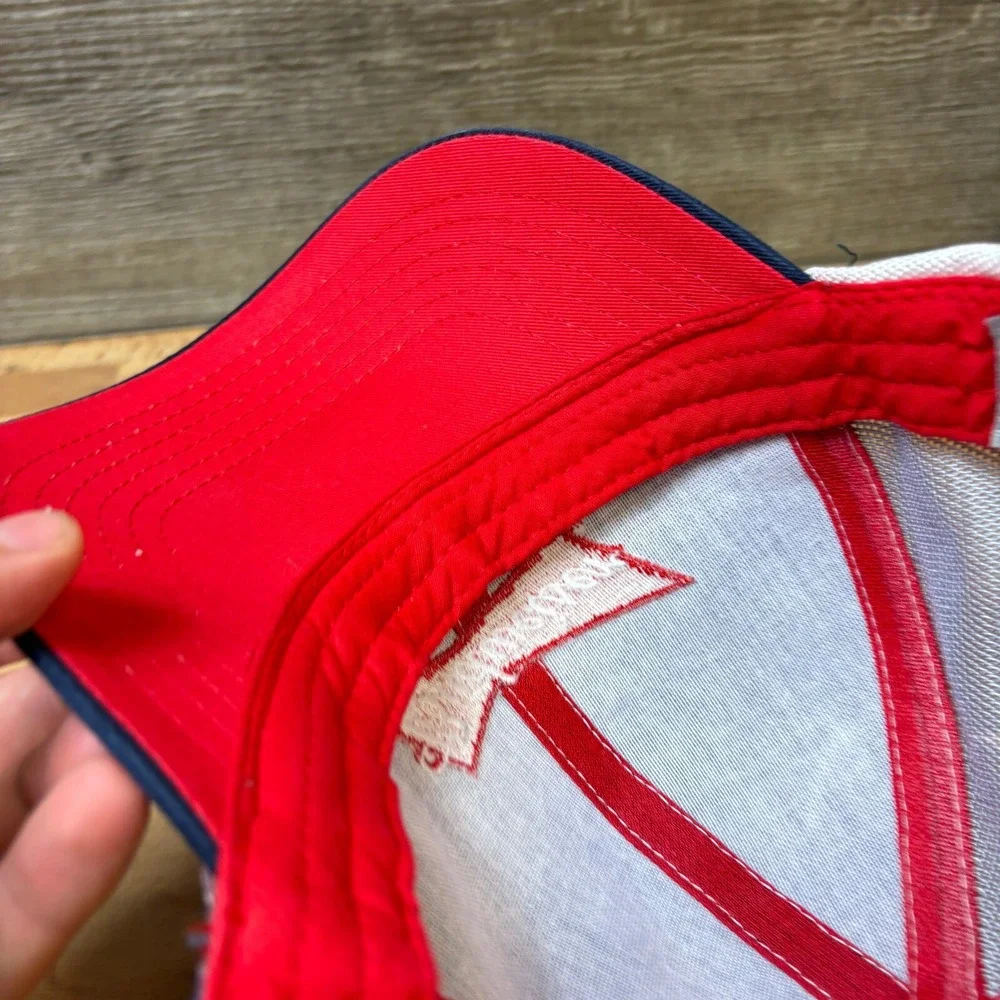 Budweiser Hat‎ Cap Strap Back Blue Beer Bud Drinking USA Flag Black K Products